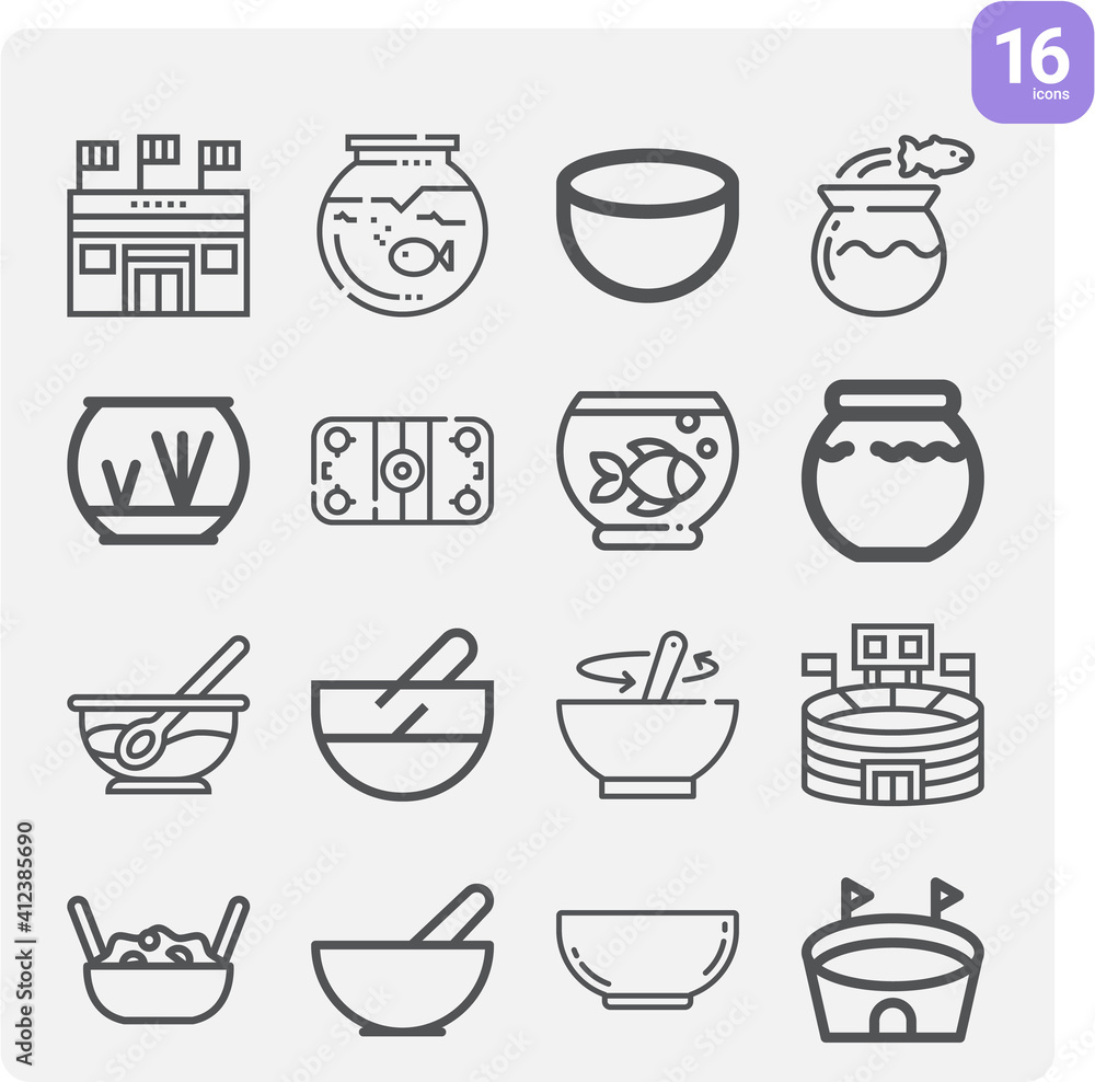 Simple set of field house related lineal icons. Simple set of field house related lineal icons.