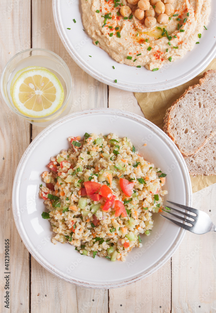 Tabbouleh and Hummus Tabbouleh and Hummus