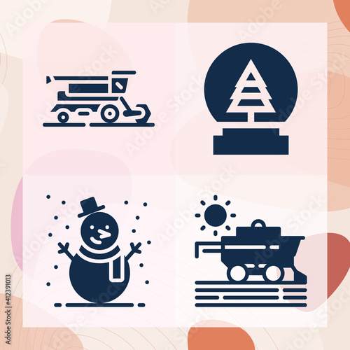Simple set of melt related filled icons