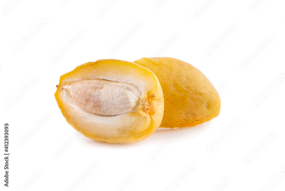 Date fruit an isolated on white background Date fruit an isolated on white background