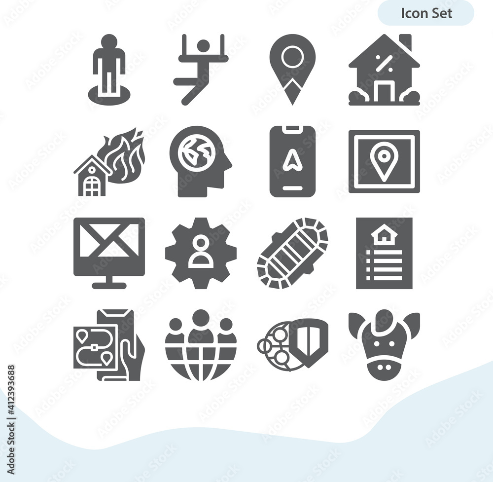 Simple set of social class related filled icons. Simple set of social class related filled icons.