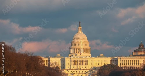 The US Capitol building in Washington, DC