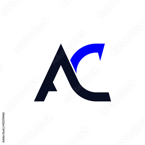 ac letter logo design vector