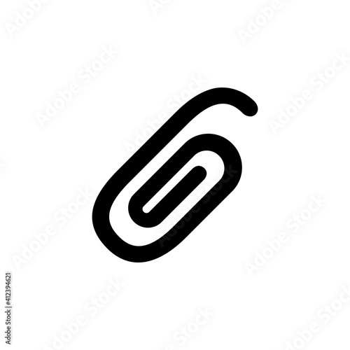 attachment vector icon solid style. Perfect for website, application, commerce, presentation, logo and more. simple and modern solid icon