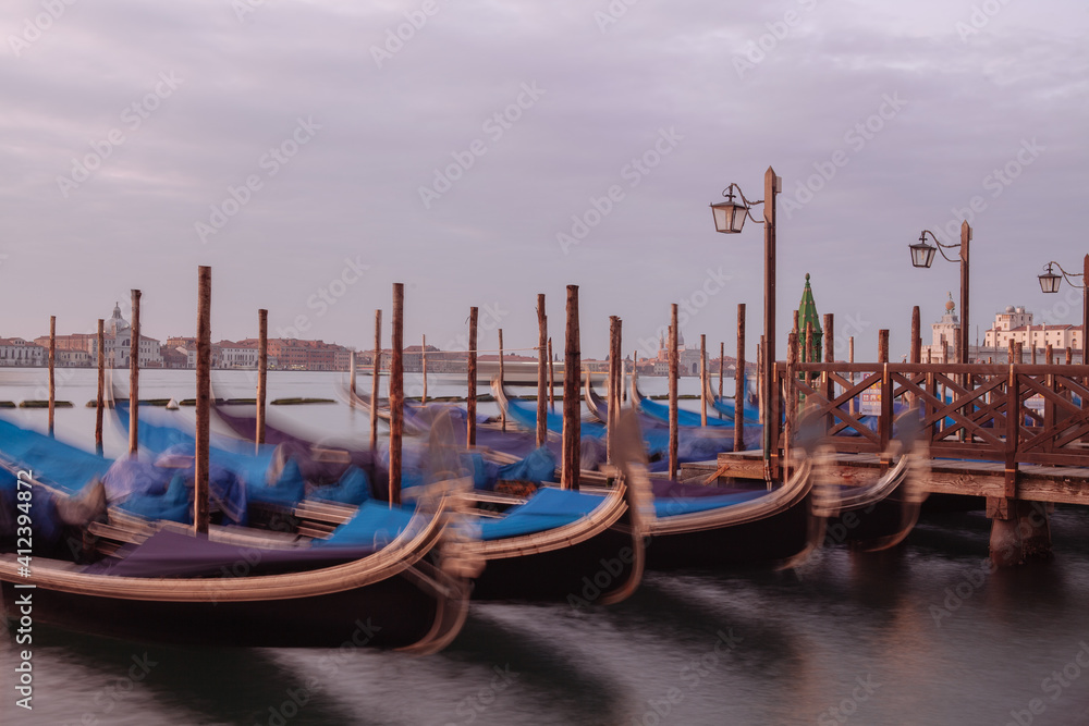 Quay at St Mark's Square with Gondolas Quay at St Mark's Square with Gondolas