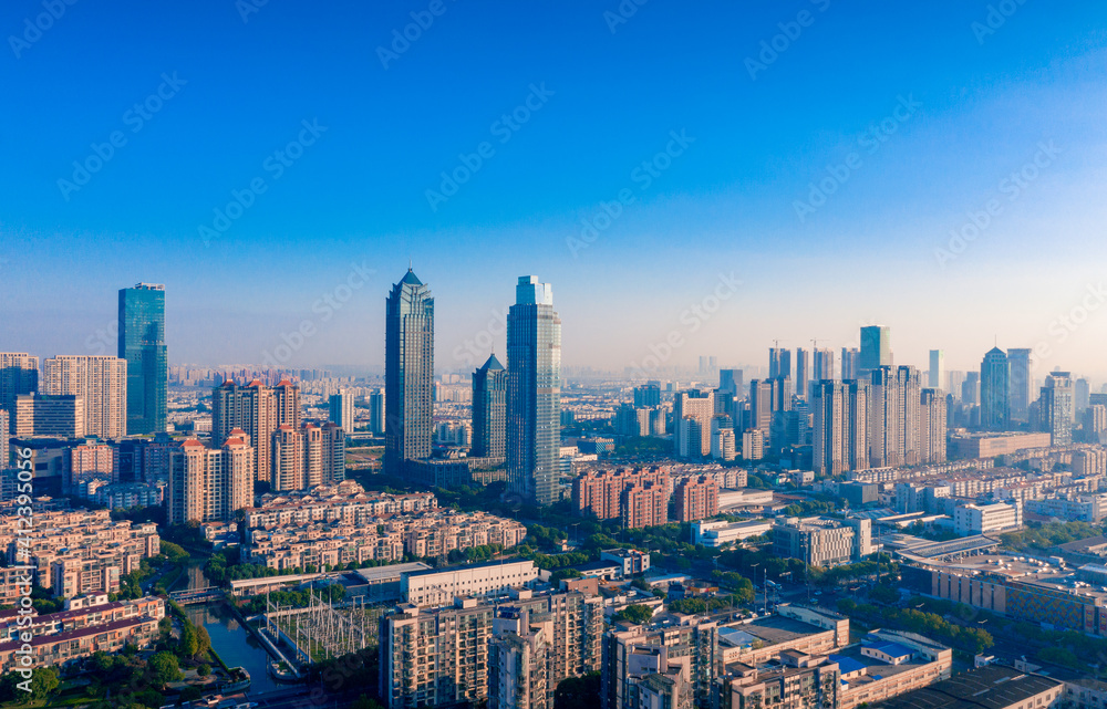 Fototapeta premium Urban scenery of Suzhou, Jiangsu Province, China