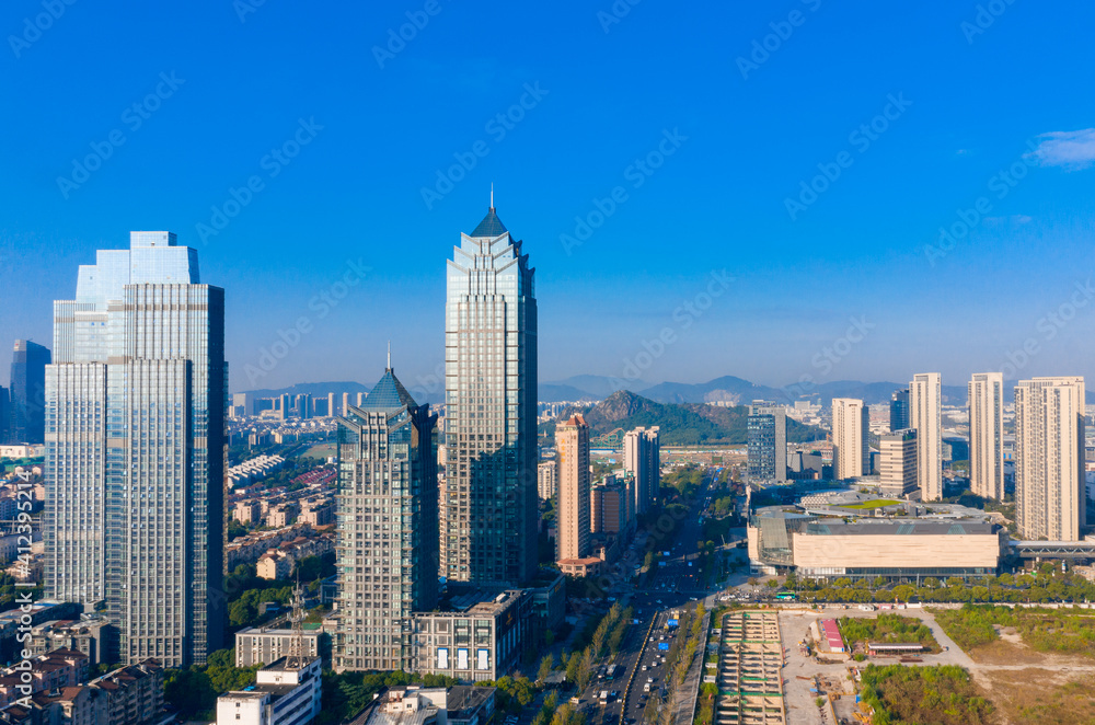 Fototapeta premium Urban scenery of Suzhou, Jiangsu Province, China