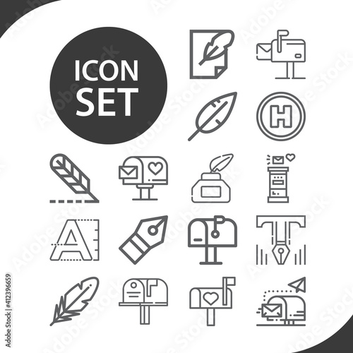 Simple set of inhabitants related lineal icons.