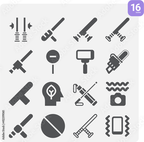 Simple set of came related filled icons.