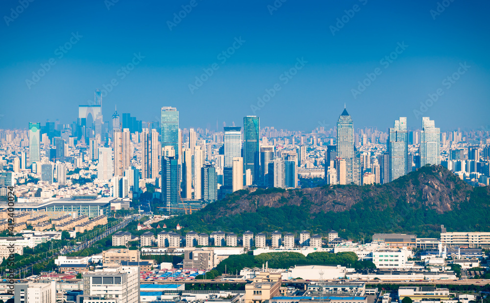 Skyline of Suzhou City, Jiangsu Province, China