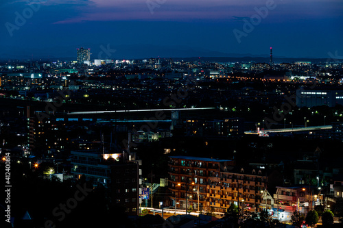 街の夜景 City night view © t.monochrome