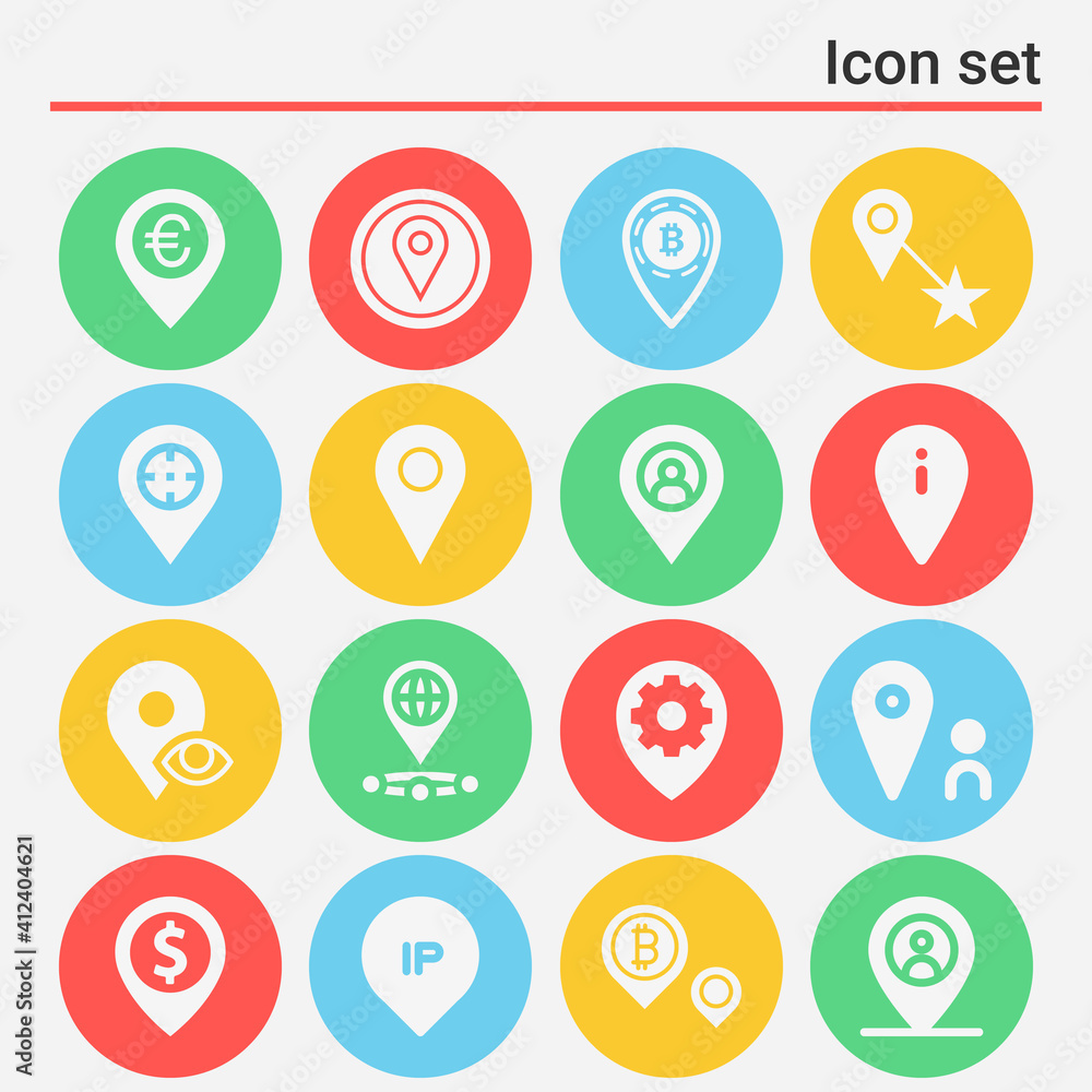 16 pack of placeholder filled web icons set 16 pack of placeholder filled web icons set