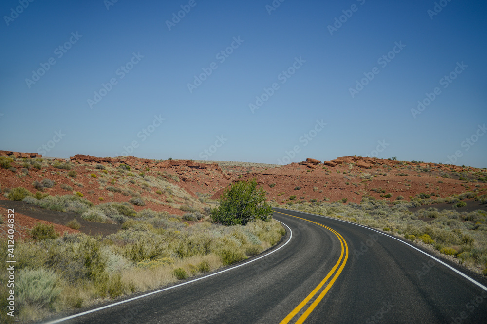 Open Road into the Desert Open Road into the Desert