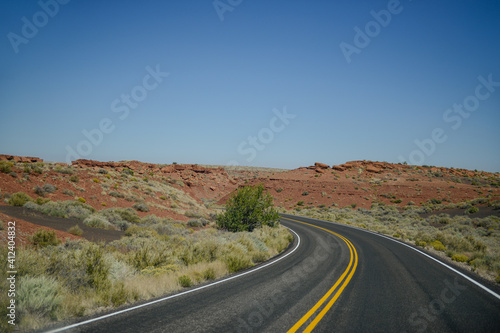 Open Road into the Desert