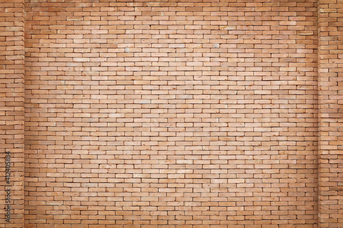 Old vintage brick wall or fence texture background