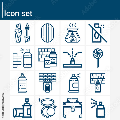 Simple set of remainder related lineal icons.