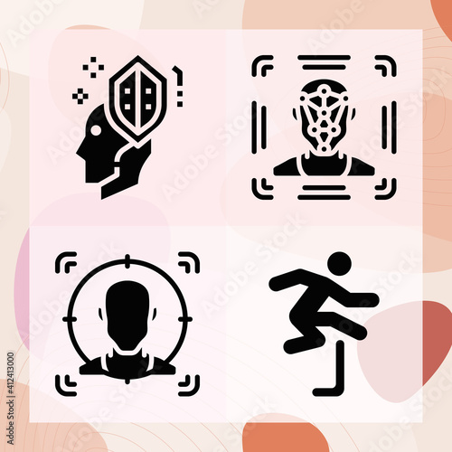 Simple set of challenges related filled icons