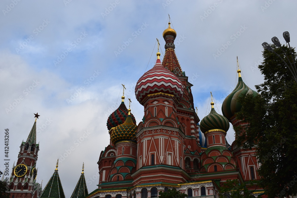 Red Square. St. Basil's Cathedral. Moscow