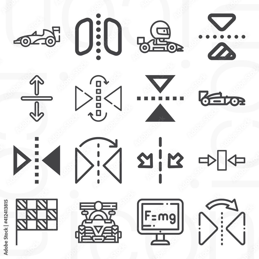 16 pack of denotes lineal web icons set 16 pack of denotes lineal web icons set