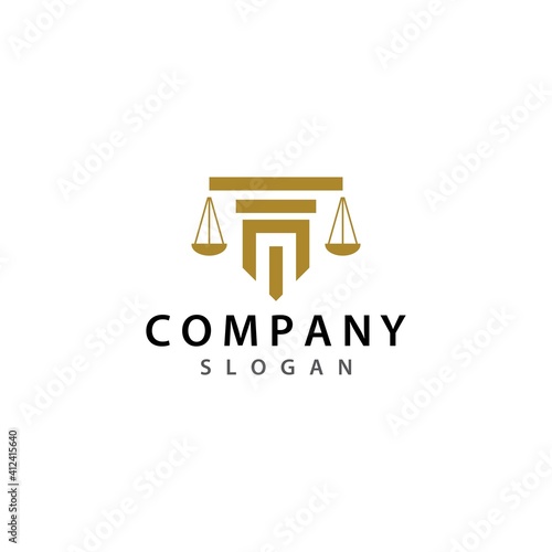 Law logo template