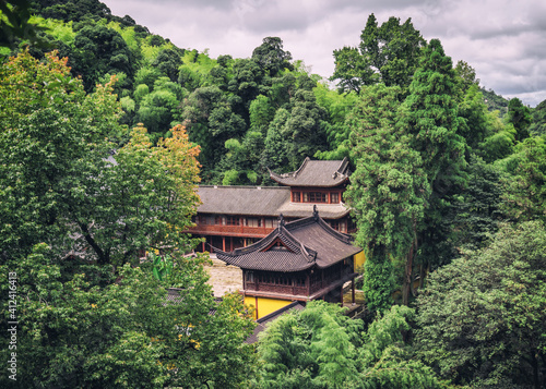 Temple in the woods__ÔøΩwenzhou,china photo