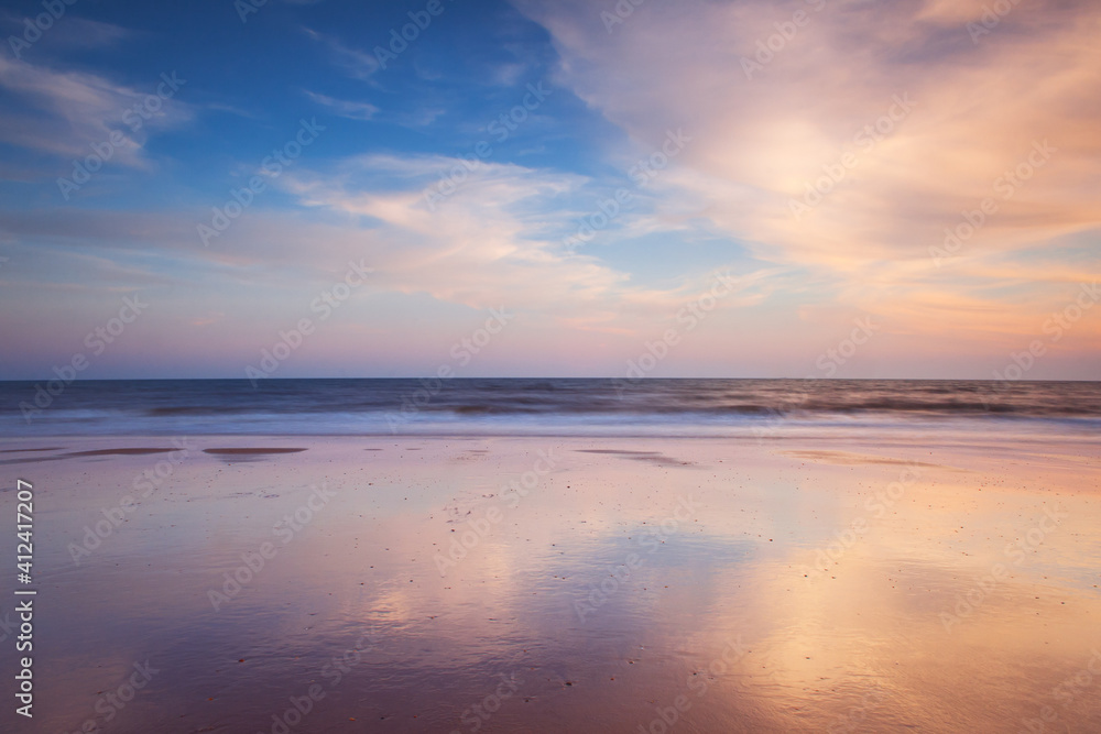 Reflections in DoÔøΩÔøΩana Beach, Atlantic Ocean Reflections in DoÔøΩÔøΩana Beach, Atlantic Ocean