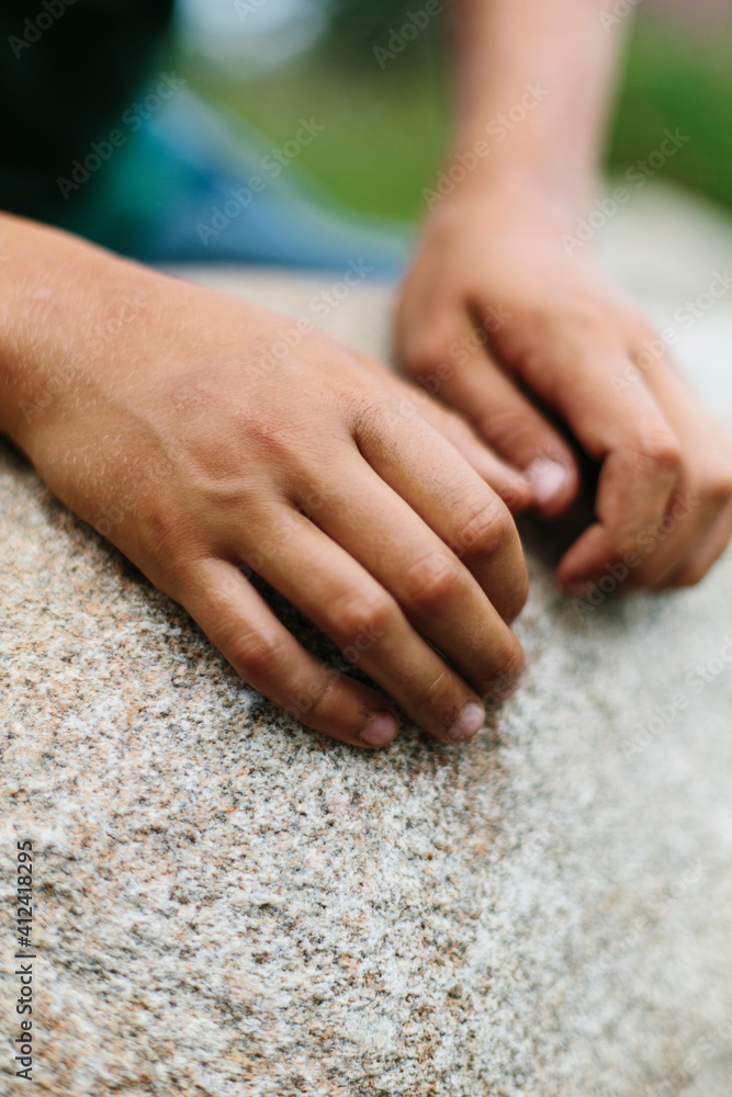Hands of Teenage Boy Hands of Teenage Boy