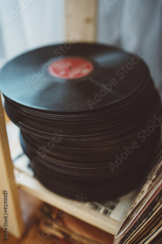 Stack of Records photo