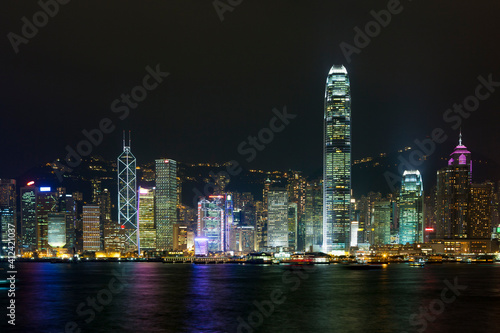 Wallpaper Mural Hong Kong Night Skyline Torontodigital.ca