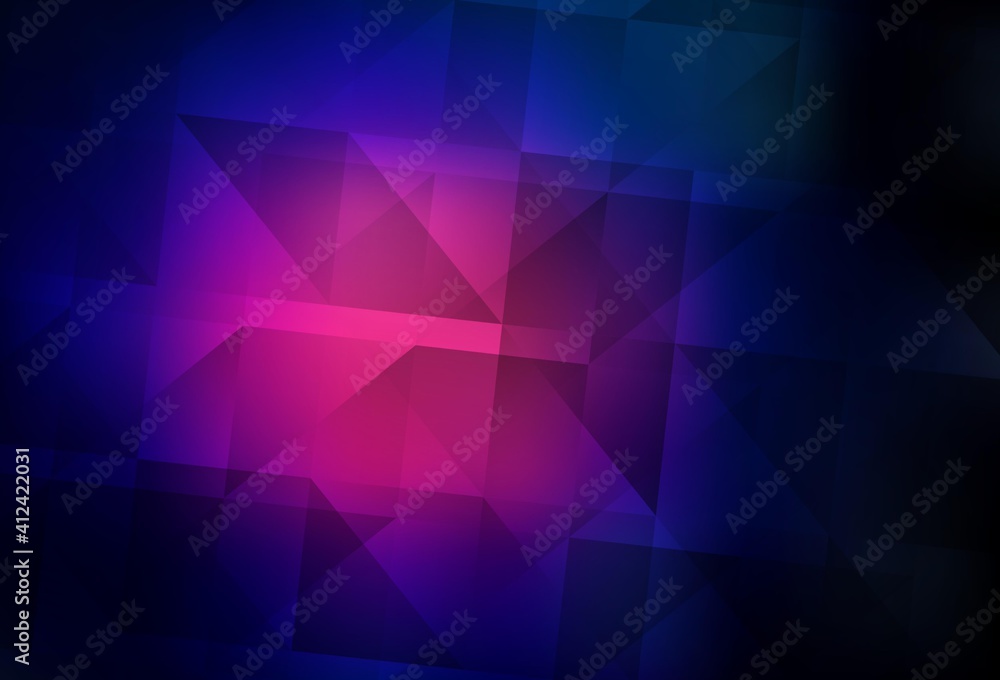 Dark Pink, Blue vector low poly background. Dark Pink, Blue vector low poly background.
