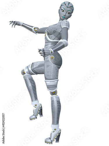 3d render of a sexy toon robot © Andreas Meyer