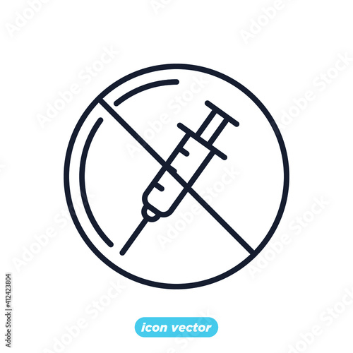 Medical Vaccine icon. Medical Syringe symbol template for graphic and web design collection logo vector illustration