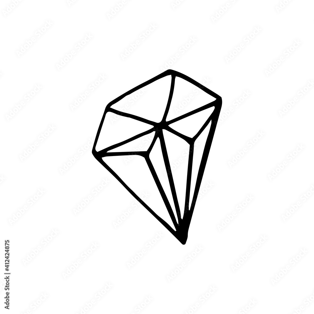 crystal icon, sticker. sketch hand drawn doodle style. minimalistic, monochrome. jewel, shining, treasure. crystal icon, sticker. sketch hand drawn doodle style. minimalistic, monochrome. jewel, shining, treasure.