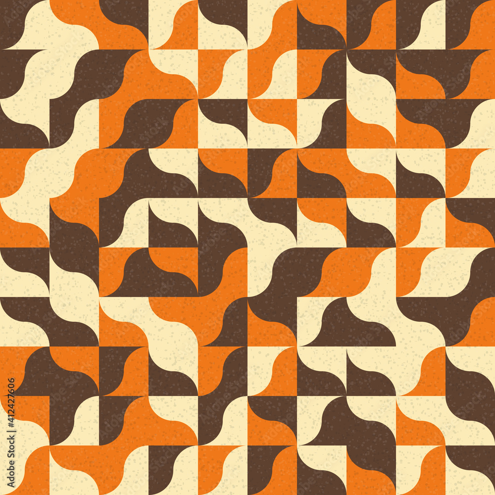 Fototapeta premium Abstract Geometric Pattern generative computational art illustration