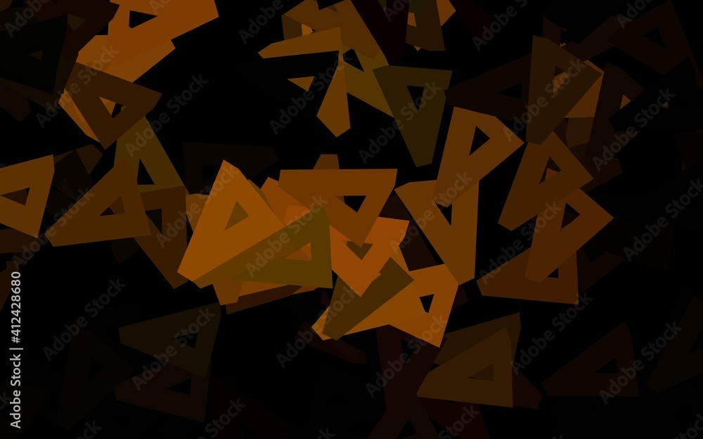 Dark Brown vector background with polygonal style. Dark Brown vector background with polygonal style.