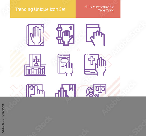 Simple set of swore related lineal icons.