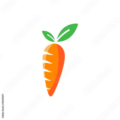 Carrot icon template vector isolated