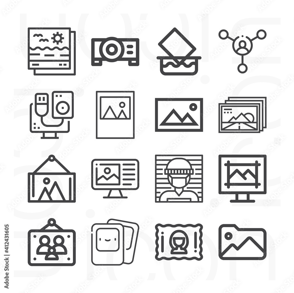 16 pack of imagine lineal web icons set 16 pack of imagine lineal web icons set