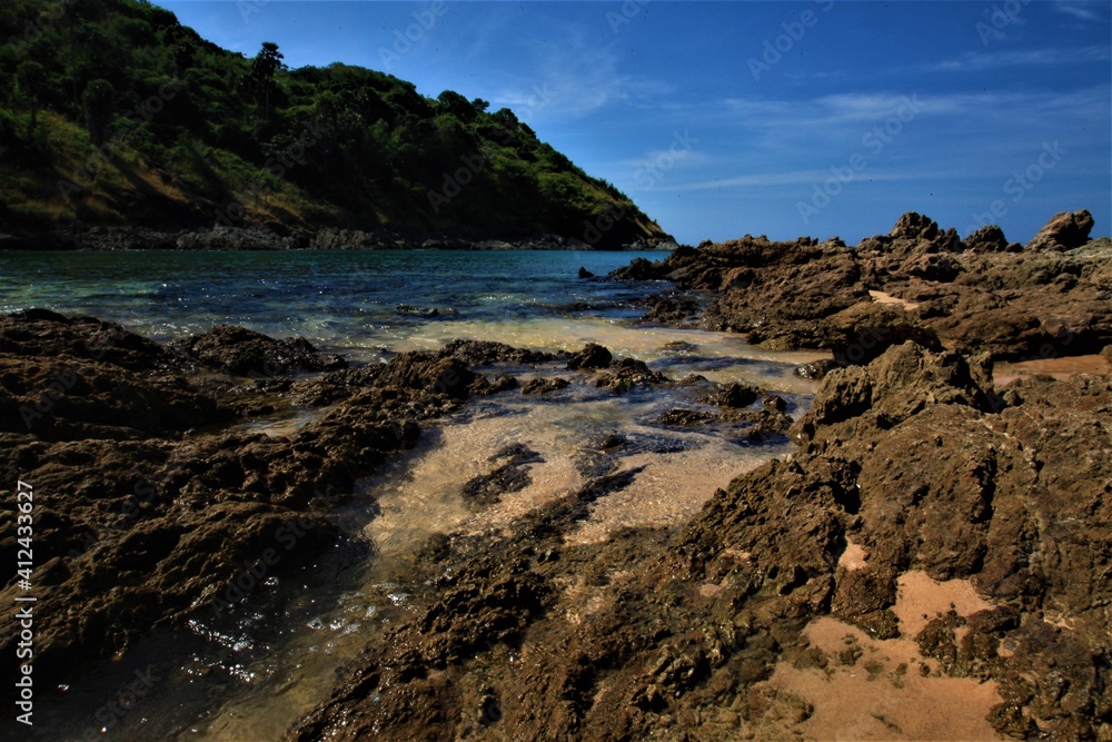 beach and rocks