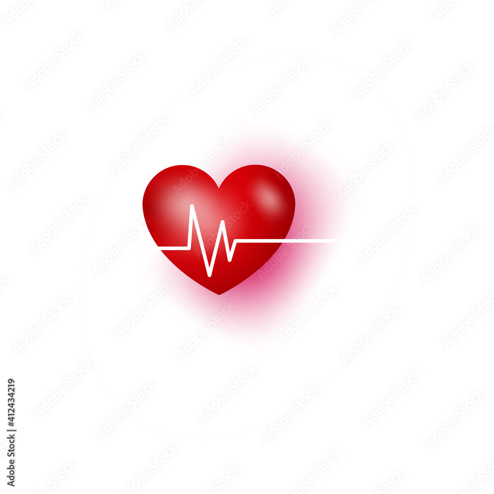 red heart on a white. valentines day background with hearts. Vector EPS 10 red heart on a white. valentines day background with hearts. Vector EPS 10