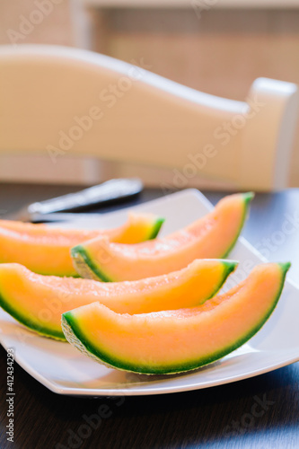 Melon slices