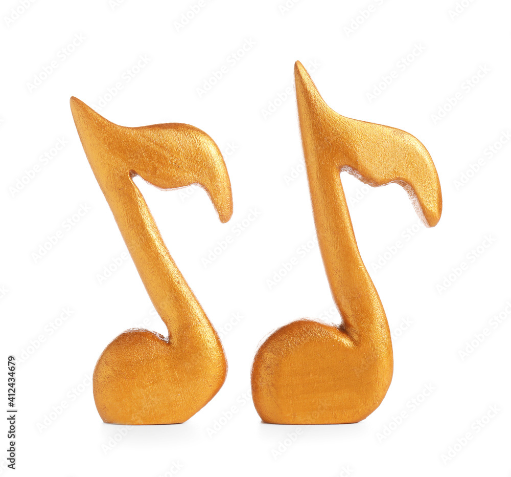Music notes on white background Music notes on white background