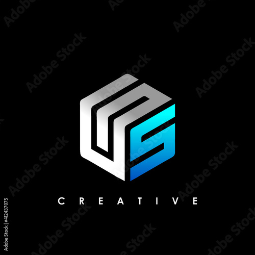 GS Letter Initial Logo Design Template Vector Illustration