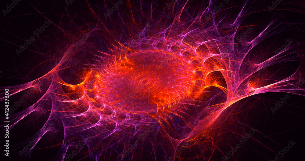 3D rendering abstract multicolor fractal light background 3D rendering abstract multicolor fractal light background