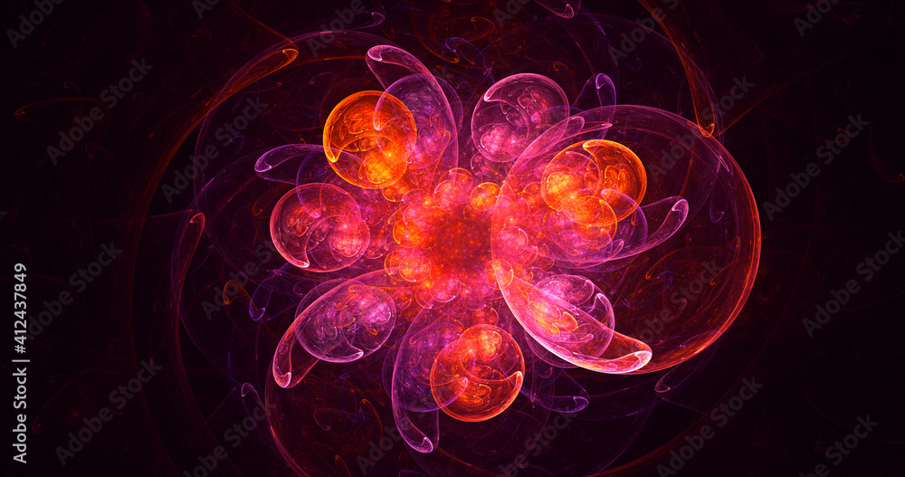 3D rendering abstract round light background 3D rendering abstract round light background