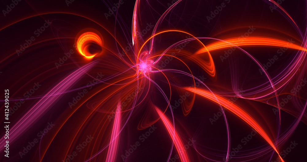 3D rendering abstract multicolor fractal light background 3D rendering abstract multicolor fractal light background