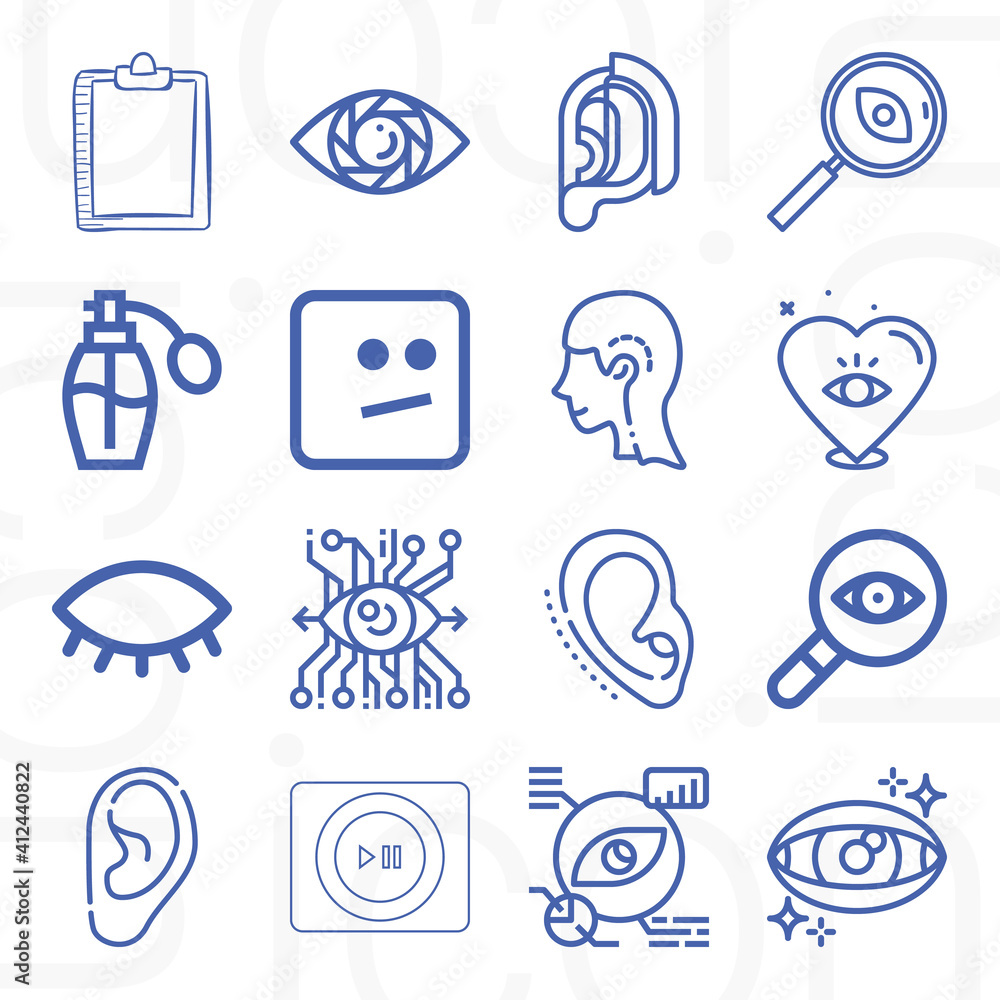 16 pack of perception lineal web icons set 16 pack of perception lineal web icons set