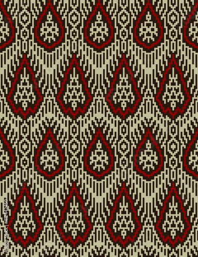 Seamless Ethnic Filipino Tinalak Pattern 1