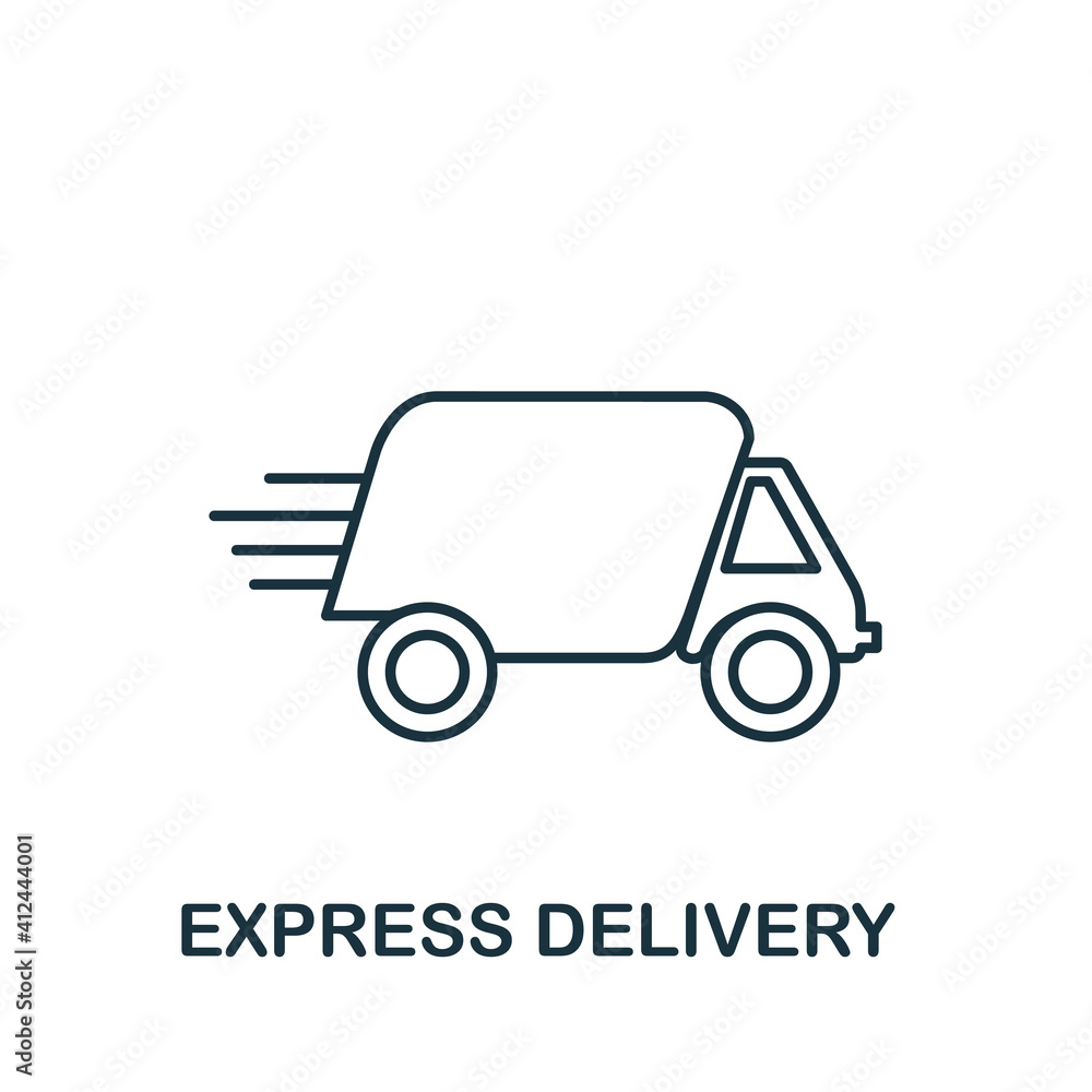 Express Delivery icon. Simple element from delivery collection. Creative Express Delivery icon for web design, templates, infographics and more