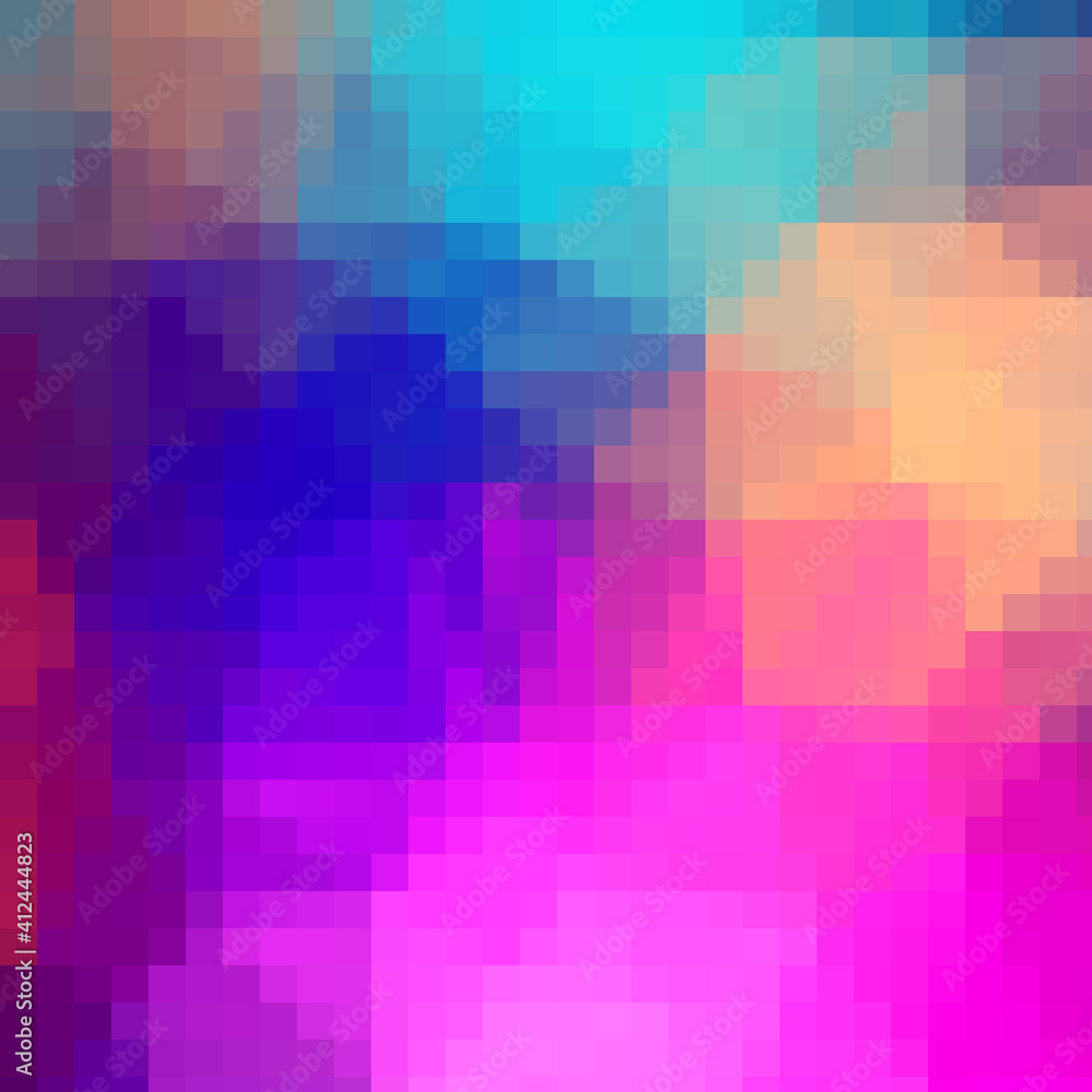 cute Blurry pixels Colorful background illustration
